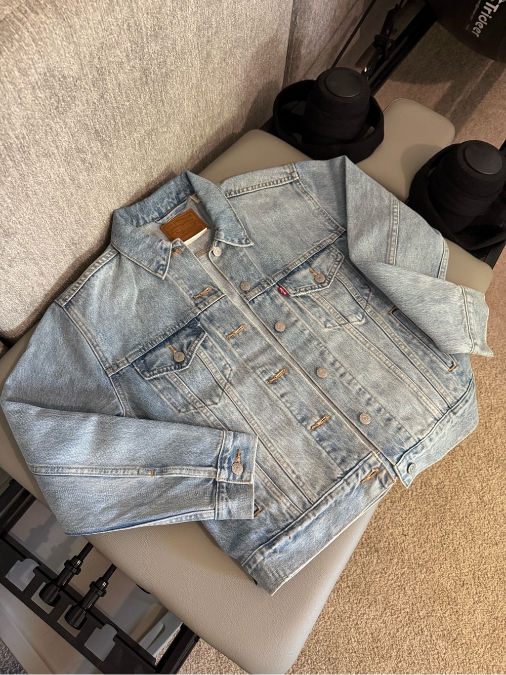 Levi's Light Blue Washed Denim Trucker Jacket